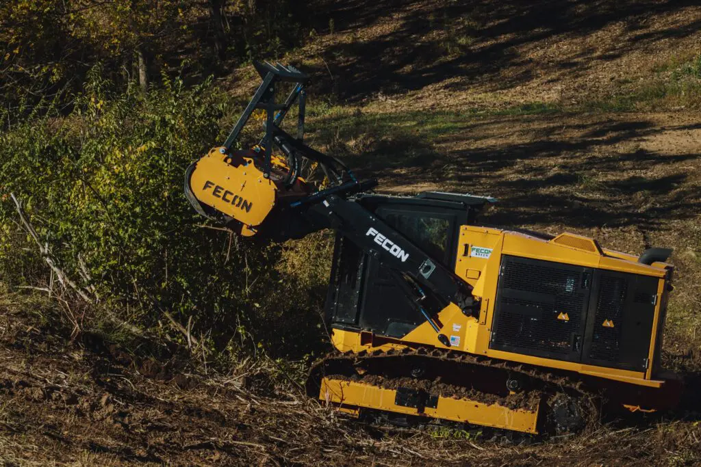 Fecon mulching tractor